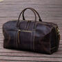 Genuine Leather Holdall Dark Brown, thumbnail 10 of 12