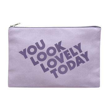 'You Look Lovely Today' Blush Pink Pouch, 10 of 11