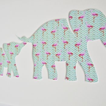 Personalised Baby Elephant And Mother Artwork, 11 of 12
