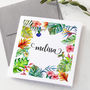 Personalised Floral And Bird Watercolour Card, thumbnail 2 of 3