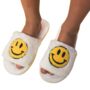 Happy Face White Slippers – Cosy Gift With A Smile Summer Sale, thumbnail 3 of 5