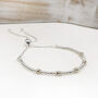 50th Birthday 9ct Gold And Silver Milestone Bracelet, thumbnail 4 of 11