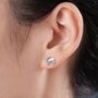 Sterling Silver Small Pair Of Highland Cow Screw Back Earrings, thumbnail 6 of 10