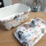 Lidded Butterdish In Cockerpoo Design, thumbnail 7 of 12