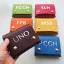 Uno Card Holder In Coloured Leather, thumbnail 1 of 8