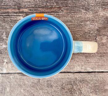 Blue And White Striped Starfish Mug, 3 of 3