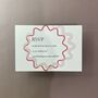 Modern, Wavy Bordered Invitation Suite In Pink And Red, thumbnail 4 of 8