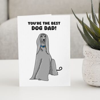 Personalised Afghan Hound Memorial Card, Pet Loss Gift, 3 of 12