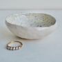 Personalised Pottery Wedding Gift Splatter Ring Dish, thumbnail 4 of 9