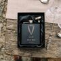 Personalised Engraved Tuxedo Design 6oz Hip Flask For Wedding, Best Man, Groom, thumbnail 1 of 8