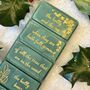 Book Lover Christmas Wax Melt Bar Set Of Four, thumbnail 9 of 9