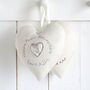 Personalised Pearl 30th Wedding Anniversary Heart Gift, thumbnail 1 of 11