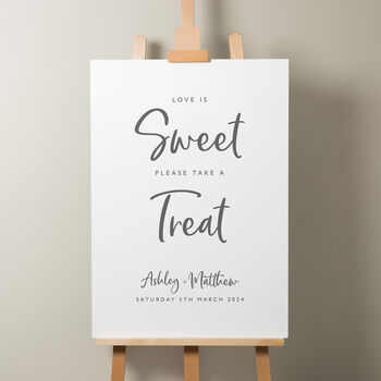 Elegant Wedding Unplugged Sign 'Ashley', 3 of 9