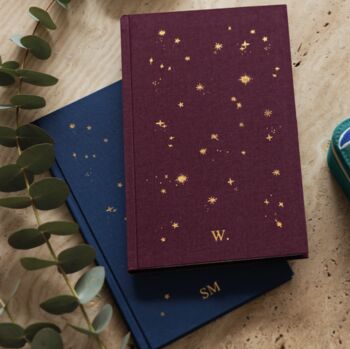 Starry Lined Notebook/ Personalised Notebook/Gift, 8 of 10