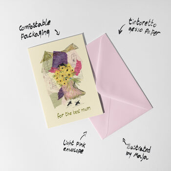 For The Best Mum Card, Mother's Birthday Card, 6 of 6