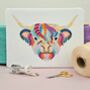 Mandala Highland Cow Cross Stitch Kit, thumbnail 1 of 7