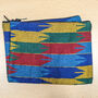 Nepali Dhaka Handwoven Pouch, Fair Trade, thumbnail 1 of 7