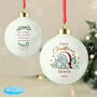Personalised First Christmas Tiny Tatty Teddy Bauble, thumbnail 1 of 4