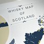 Scotland Whisky Regions And Distillery Map 2023, thumbnail 2 of 7