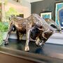 Recycled Metal Bull Sculpture Art083, thumbnail 1 of 8