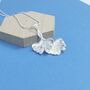 Sterling Silver Ginko Leaf Duo Pendant, thumbnail 1 of 2