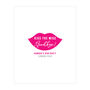 Lips Personalised Hen Party Guest Book Alternative, thumbnail 3 of 5