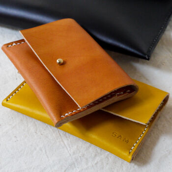 Custom Leather Coin And Card Purse, 7 of 12