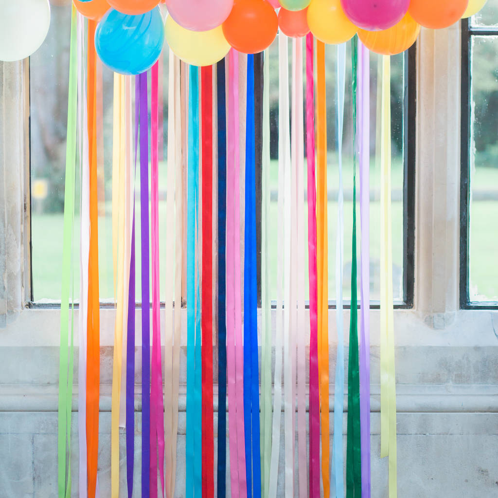 Ribbon Garland / Backdrop / Curtain By Pink Biscuits
