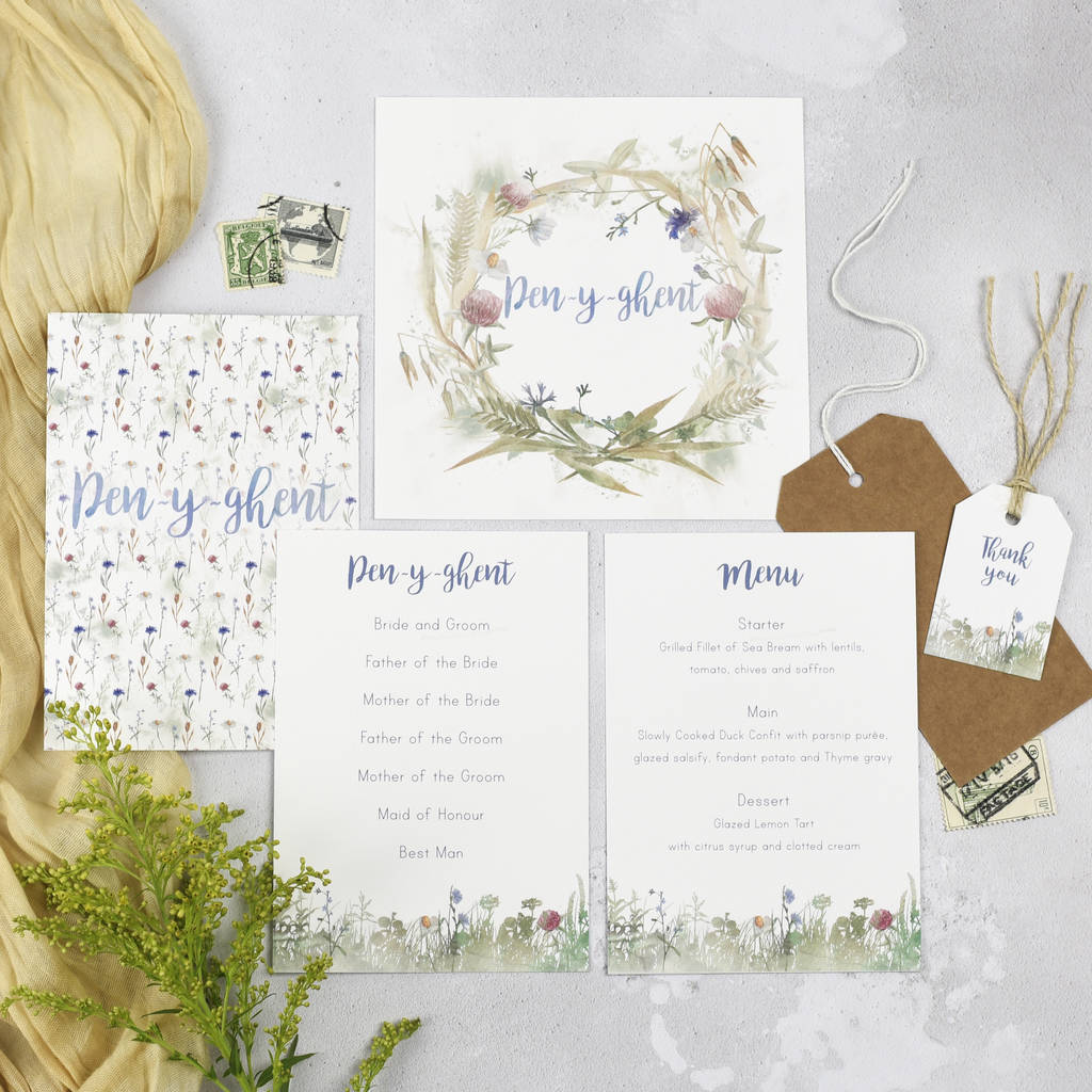 'wildflower' order of service by julia eastwood