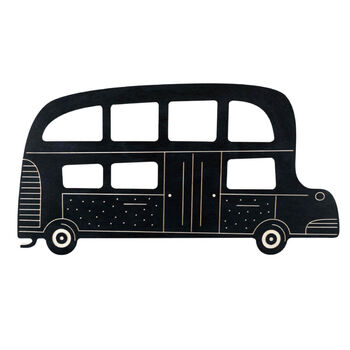 Retro Bus Wooden Chalkboard With Chalk, 7 of 8