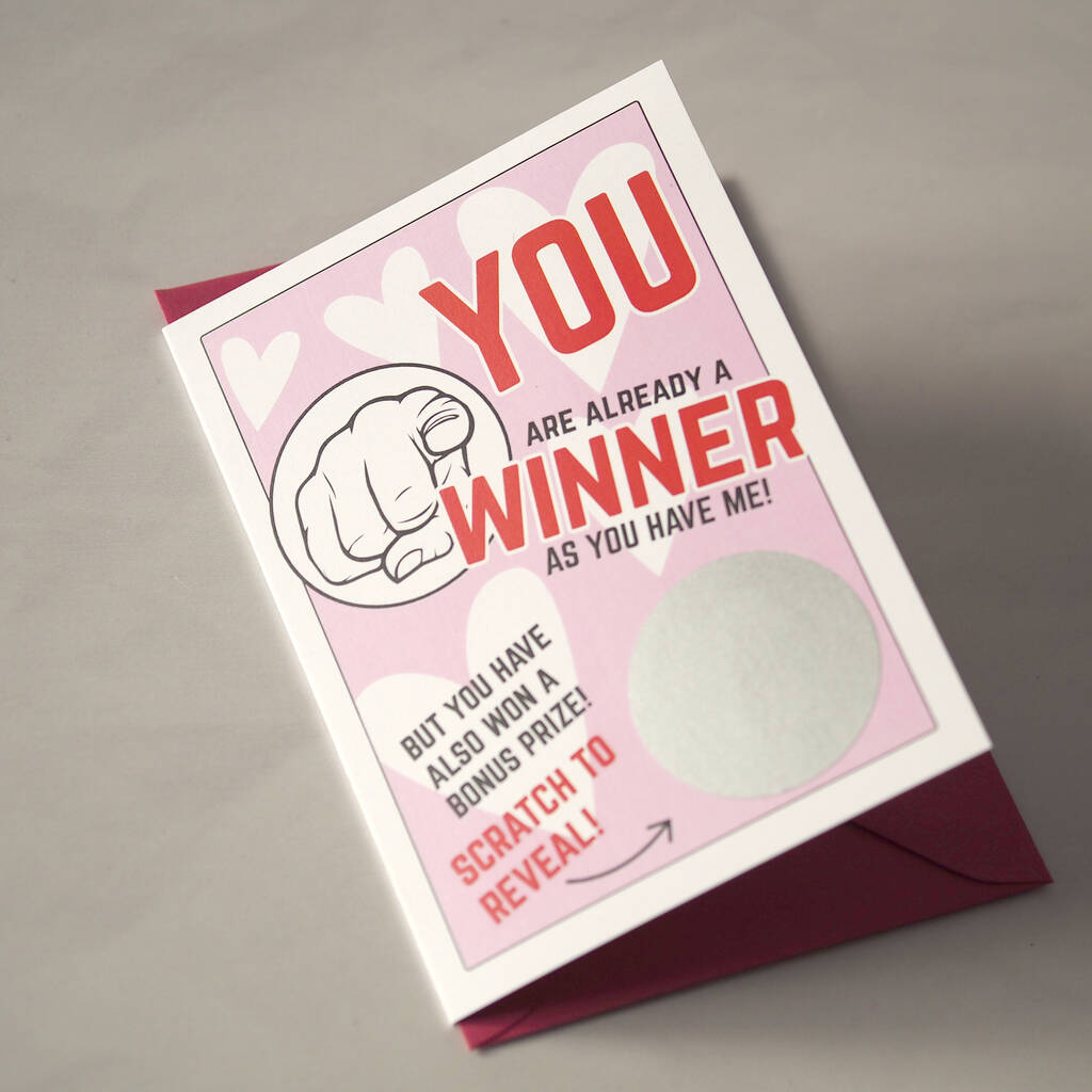 Personalised Scratch Valentine Card By So Close