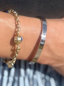 Personalised Memorial Bangle Ashes Urn Bracelet, 8 of 12