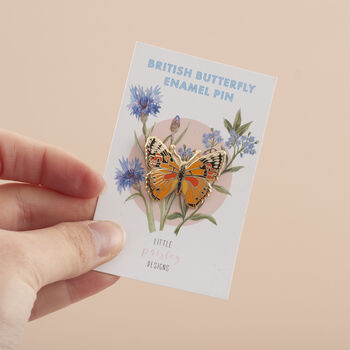 Butterfly Enamel Pin Badge, 2 of 5