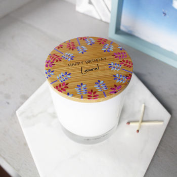 Birthday Luxury Scented Candle With Personalised Lid, 4 of 4