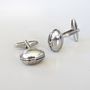Rugby Ball Cufflinks, thumbnail 2 of 6