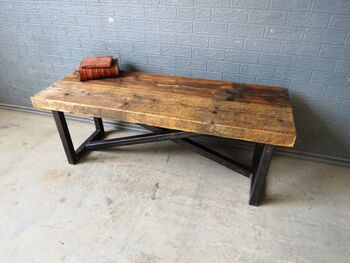 Industrial Reclaimed Custom Coffee Table Tv Stand 205, 3 of 6