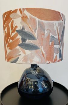 Petrol Blue 29cm Recycled Handmade Glass Table Lamp, 3 of 3