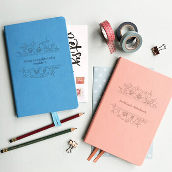 Personalised Wild Rose Notebook Journal, 2 of 10