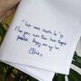 Personalised Second Anniversary Cotton Handkerchief, thumbnail 1 of 7