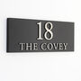 Personalised House Sign With Wood Effect Lettering, thumbnail 5 of 9