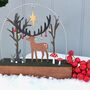 Christmas Stag Wooden Block, thumbnail 4 of 4