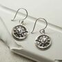Sterling Silver Sun And Moon Dangly Earrings, thumbnail 1 of 6