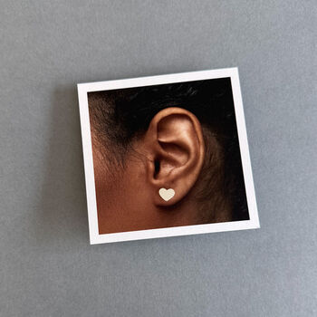 Love You Mum Sterling Silver Heart Earrings, 7 of 12