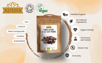 Organic Raw Cacao Nibs 500g, 5 of 11