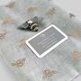 Teacher’s Gold Leaf Bee Scarf And Brooch Set, thumbnail 1 of 7