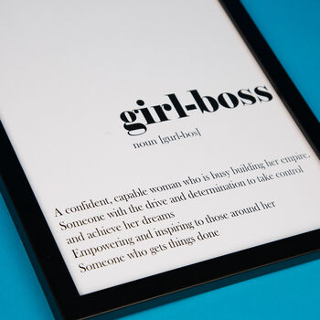 Personalised Girl Boss Print And Homewares Gift Set, 2 of 8