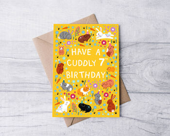 Any Age Pet Birthday Card, Girls Age Birthday Card, 8 of 8