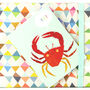 Mini Crab Greetings Card, thumbnail 4 of 4