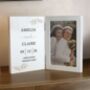 Personalised Couples Wooden Hinged Photo Frame, thumbnail 2 of 5