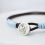 Silver Leather And Silk Personalised Bracelet, thumbnail 8 of 12